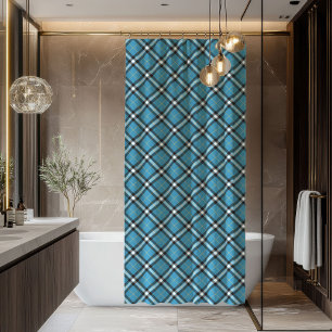 Stylish Tartan Shower Curtain Great Gift for Guys