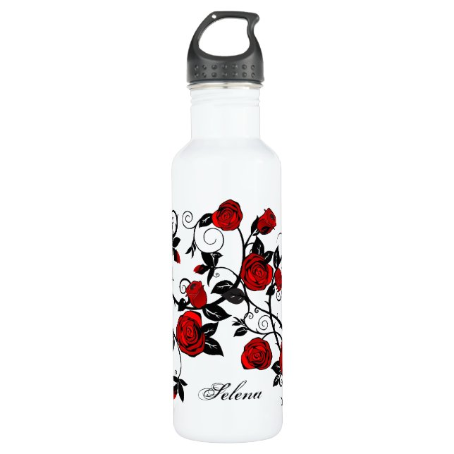 Stylish Tattoo Roses 710 Ml Water Bottle (Front)
