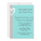 Stylish Taupe and Aqua Blue Wedding Invitation