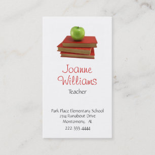 Stylish Teacher Business Card