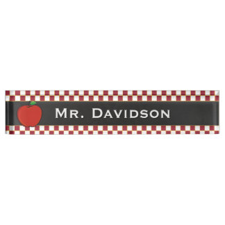 Stylish Teacher's Custom Desk Nameplate
