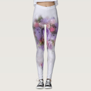 Stylish Template Modern Elegant Blue Red Purple Leggings