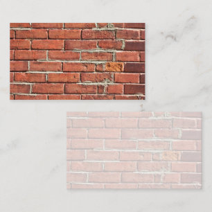 Stylish Textured Red Brick Wall Business Card
