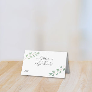 Stylish Thanksgiving  Place Card