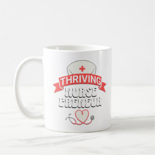 Stylish THRIVING NURSEPRENEUR Nurse Entrepreneur Coffee Mug