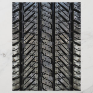 Stylish Tire Rubber Automotive Texture Flyer