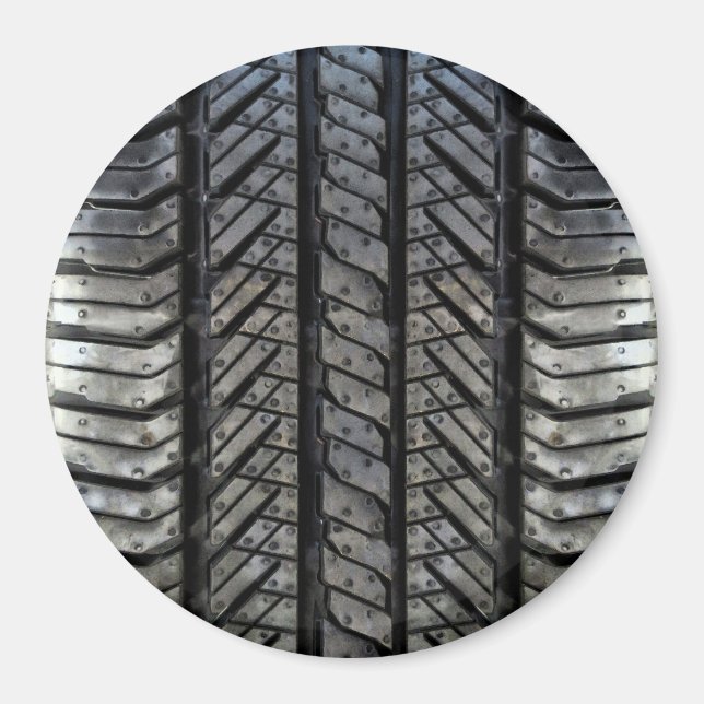Stylish Tire Rubber Automotive Texture Magnet (Front)
