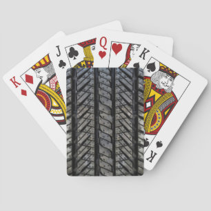 Stylish Tire Rubber Automotive Texture Playing Cards