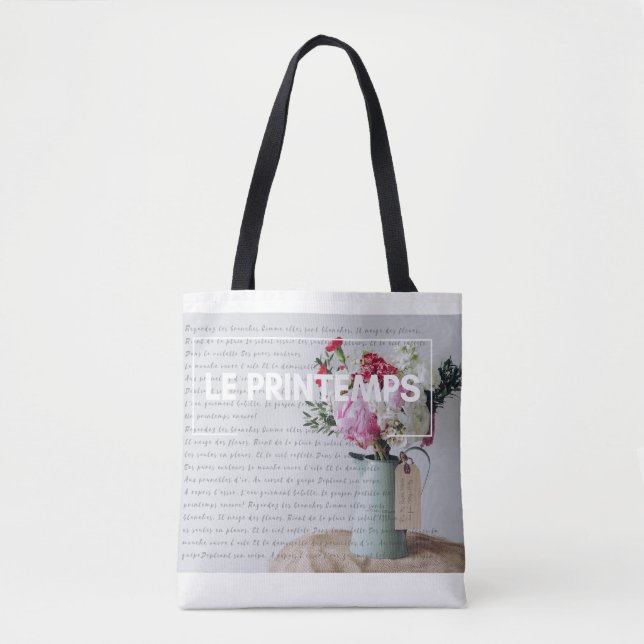 Stylish Tote - Springtime - French Inspired Bag (Front)