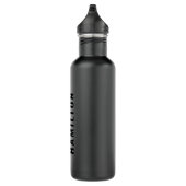Stylish Trendy Black Out Modern Minimalist Simple  710 Ml Water Bottle (Right)