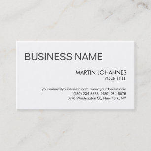 Stylish Trendy Black & White Business Card