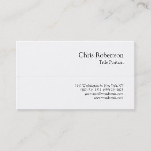 Stylish Trendy Black White Charming Business Card