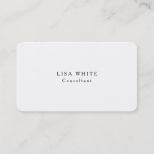 Stylish Trendy Creative Black White Plain Business Card