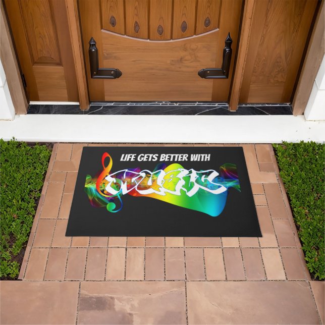  Stylish Trendy Jamming   Doormat (Outdoor)