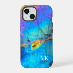 Stylish Trendy Modern Colourful Initial Monogram iPhone 15 Case