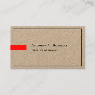 Stylish Trendy Professional Modern Premium Kraft Business Card
