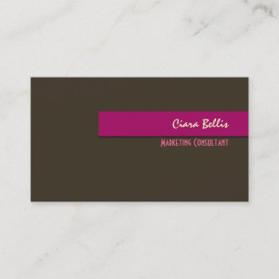 Stylish trendy retro colours business cards