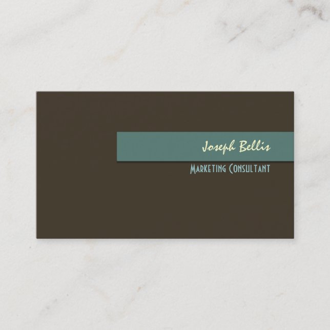 Stylish trendy retro colours business cards (Front)