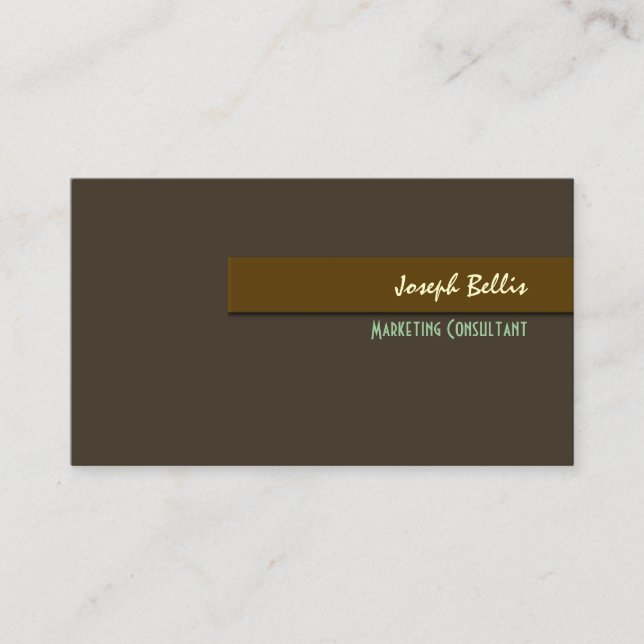 Stylish trendy retro colours business cards (Front)