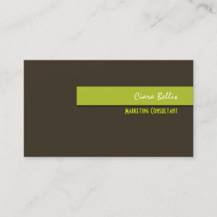 Stylish trendy retro colours business cards