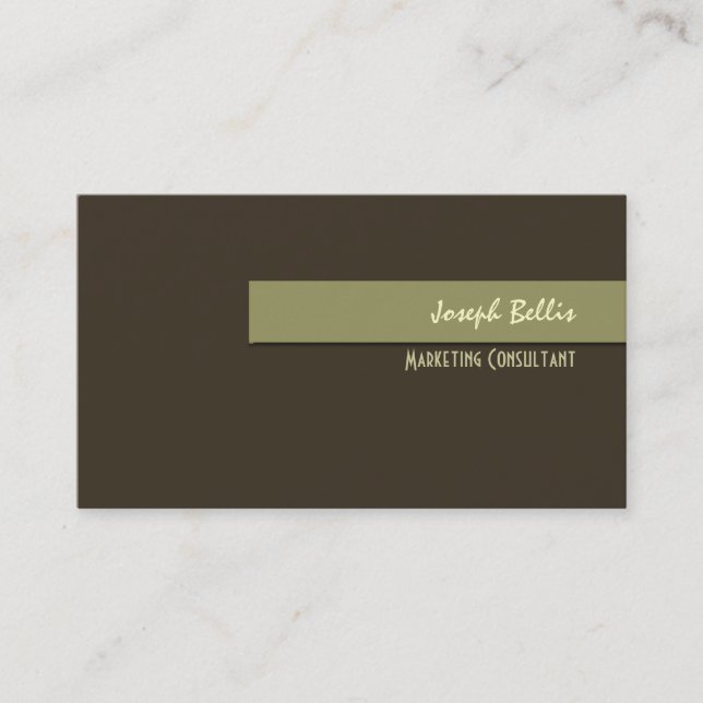 Stylish trendy retro colours business cards (Front)
