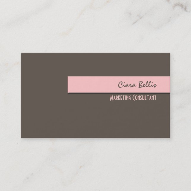 Stylish trendy retro colours business cards (Front)