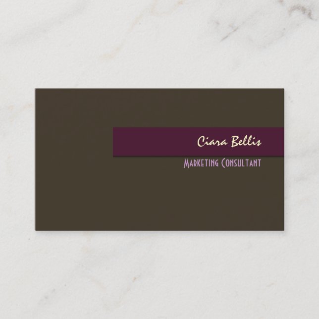 Stylish trendy retro colours business cards (Front)