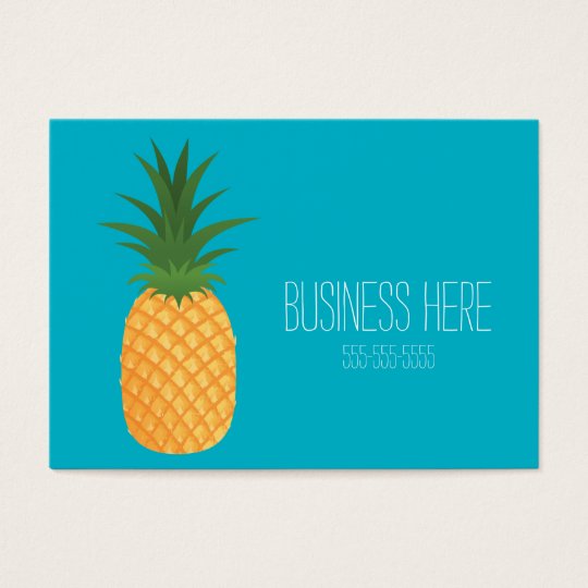 Stylish Trendy Tropical Pineapple Graphic Fruit Business Card