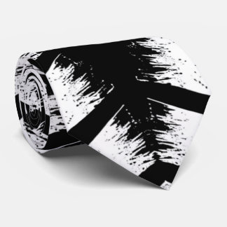 Stylish Tribal Black and White Neck Tie for Men