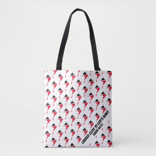 Stylish TRINIDAD TOBAGO FLAG Christian Scripture Tote Bag