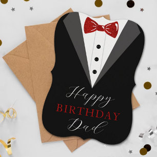 Stylish Tuxedo Happy Birthday Dad