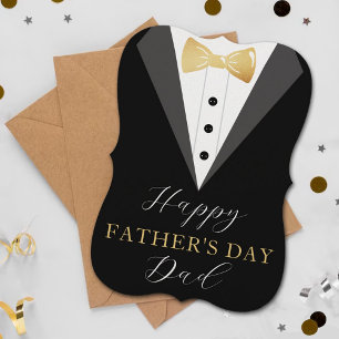 Stylish Tuxedo Happy Father's Day