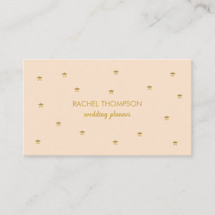 Stylish Twinkling Gold Stars Business Card