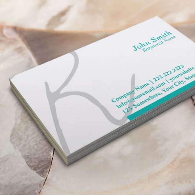 Stylish Typography Nurse Business Card (Creator Uploaded)