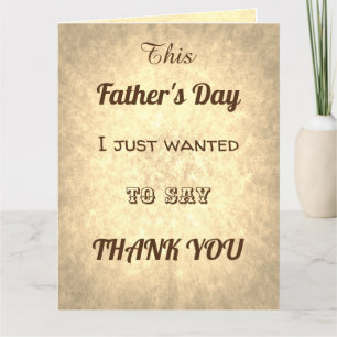 Stylish typography style Thank you Father’s Day Card