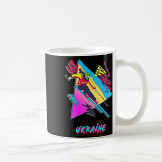 Stylish Ukraine Skiing Adventure Graphic Coffee Mug