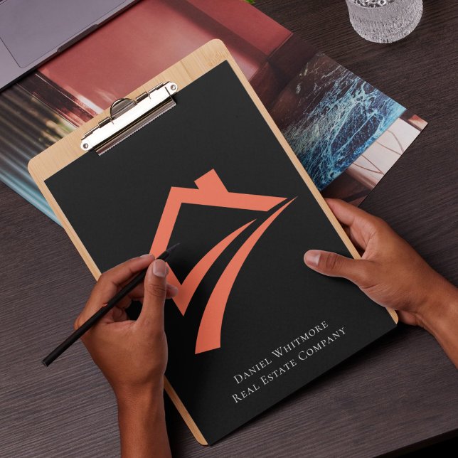 Stylish Unique Black Real Estate Agent Clipboard (Stylish Unique Black Real Estate Agent Clipboard)