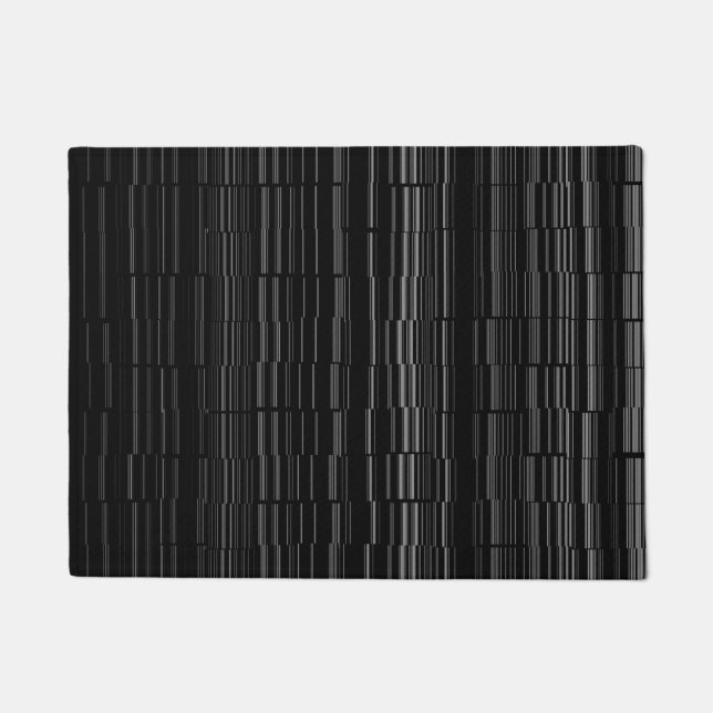 Stylish Unique Broken Line Pattern Doormat (Front)