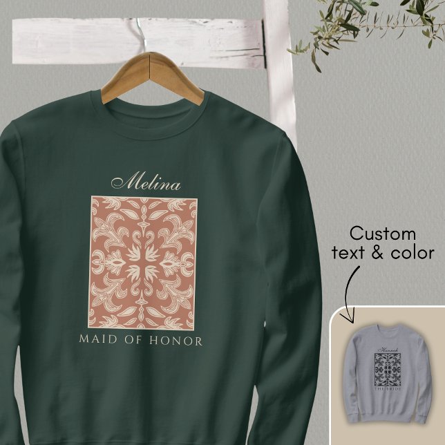 Stylish Unique Maid of Honour Bachelorette Sweatshirt (Creator Uploaded)