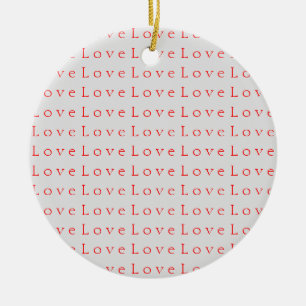 Stylish Unique Red Love Wedding Ceramic Tree Decoration