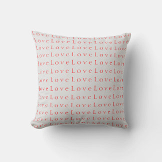 Stylish Unique Red Love Wedding Cushion