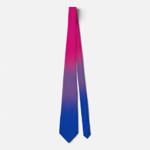 Stylish Unisex Bisexual Pride Flag Tie