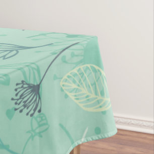 Stylish various foliage green pattern tablecloth