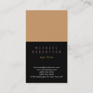 Stylish Vertical Plain Simple Business Card