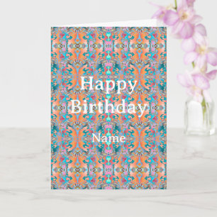 Stylish Vibes Abstract Shapes Pattern Card