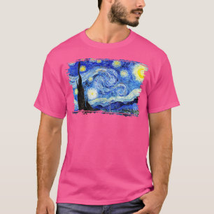 Stylish Vintage Art Starry Night Vincent Van Gogh T-Shirt