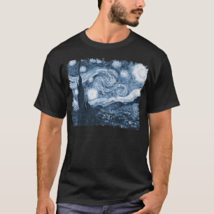 Stylish Vintage Art Starry Night Vincent Van Gogh T-Shirt