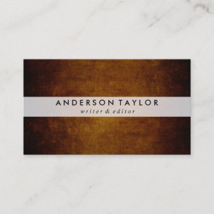 Stylish Vintage Brown Business Card