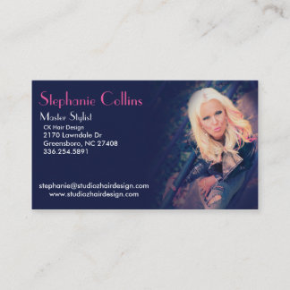 Stylish Vintage Hair Salon Business Card Design