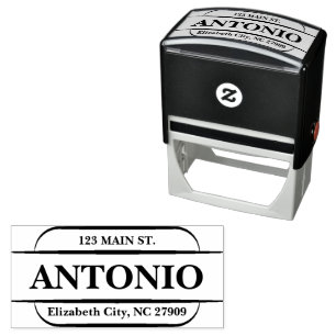 Stylish Vintage Return Address Self-inking Stamp